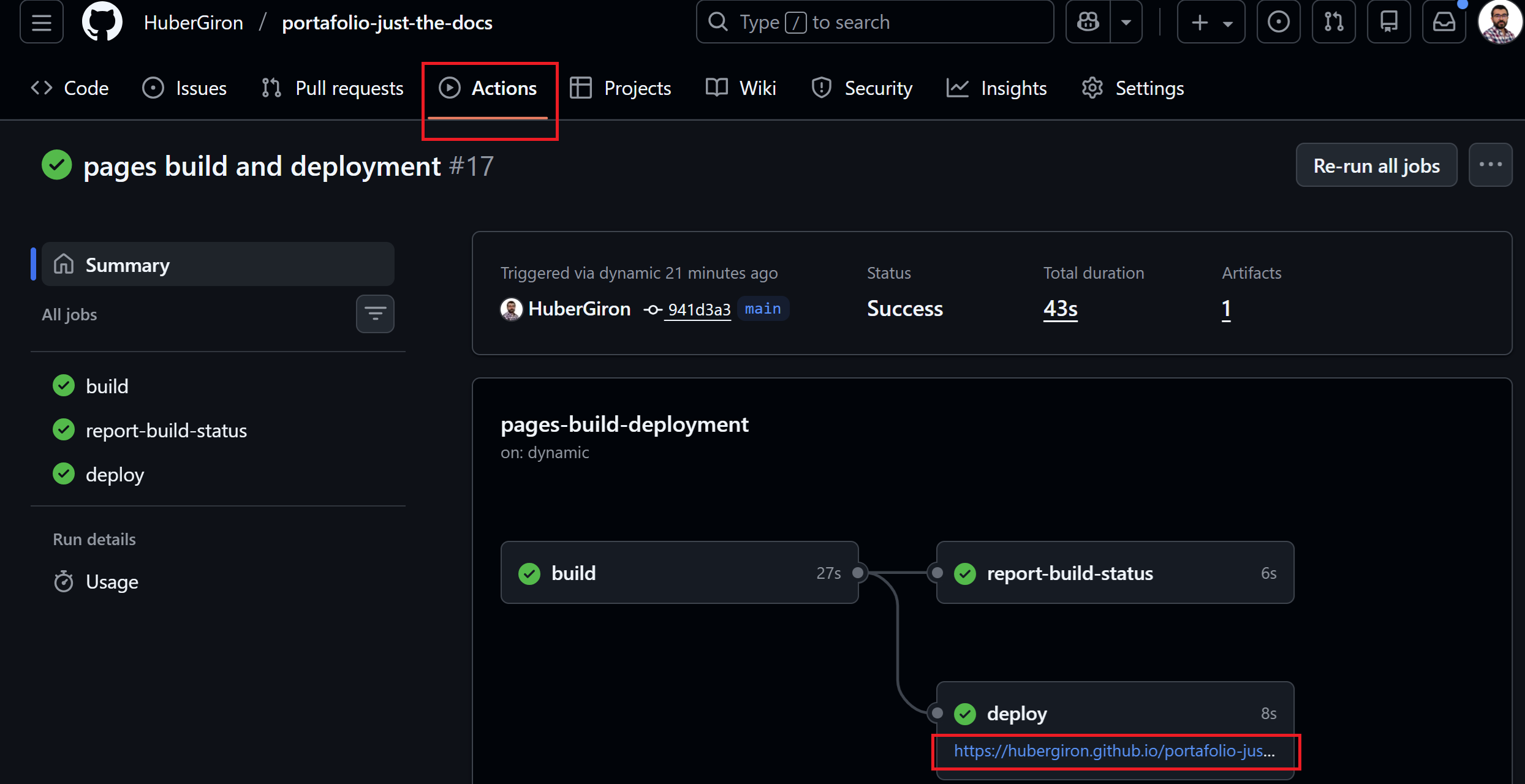 Figura 11 — Actions success